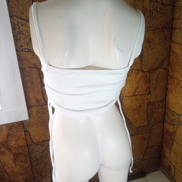 Wilfred White Ribbed Tank Top - Picture 4 of 4